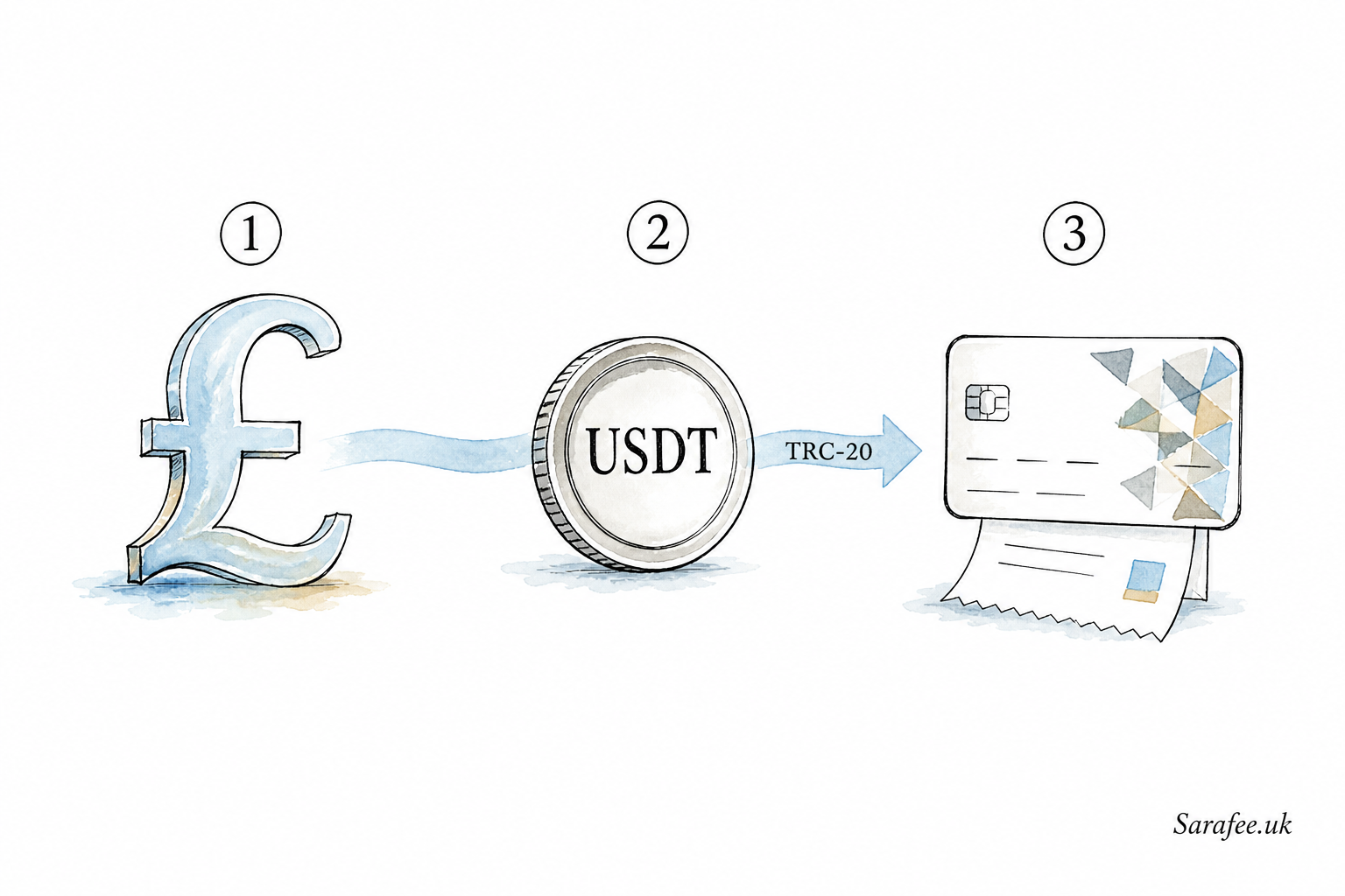 مراحل خرید و فروش پوند تتر در صرافی ایرانی انگلیس