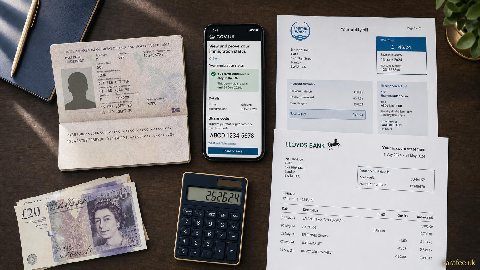 مدارک حواله پوند به انگلیس ۲۰۲۶ | چکلیست کامل KYC ایرانیان چکلیست فوری مدارک حواله پوند در یک نگاه